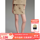 ELLE KIDS童裝 立體手工訂花套裝女兒童夏季新款廓形馬甲/微A半裙可選 卡其色-半裙 165 (M)