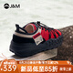 快樂瑪麗（J&M）【孫千同款】丑萌登山鞋秋季新款增高厚底戶外徒步男女休閑運(yùn)動(dòng)鞋 紅色 【女款】 37
