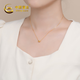 中國黃金黃金項(xiàng)鏈吊墜足金女款相思豆送老婆生日禮物女友 足金吊墜-約0.2g（贈(zèng)925銀鏈）