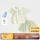 戴維貝拉兒童半裙套裝夏裝女童中國風涼感抗菌漢服兩件套