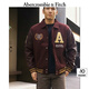 ABERCROMBIE & FITCH男裝24春秋款美式LOGO機(jī)車棒球服飛行員夾克外套KI132-4103 紅棕色 XS (170/84A)