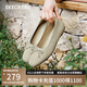 斯凱奇（Skechers）七夕禮物單鞋女士夏季2025新款淺口休閑鞋平底透氣工作鞋159127