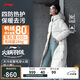 李寧火鍋羽絨服丨擋風(fēng)防潑水女子冬季顯瘦簡約連帽長外套AYMU502