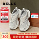 百麗七夕厚底舒適老爹鞋女學(xué)生新款輕量運(yùn)動(dòng)休閑鞋B4P1DCM4 太空灰 37