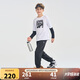 NIKE3BRAND 耐克童裝男女童純棉長(cháng)袖T恤+長(cháng)褲2件套秋季長(cháng)T套裝