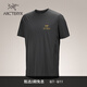 ARC'TERYX始祖鳥 MOTUS CREW ARC'WORD SS 透氣 男子 速干短袖T恤 Black Heather/黑灰色 S