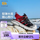 Skechers斯凱奇兒童包頭涼鞋男童鞋夏季輕質(zhì)防滑女大童大頭沙灘鞋302969L 黑色/紅色/BKRD 33.5