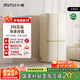小吉（MINIJ）[國(guó)家補(bǔ)貼20%]512L雙變頻風(fēng)冷無(wú)霜一級(jí)能效十字對(duì)開門客廳奶油風(fēng)復(fù)古冰箱四門BCD-JS512WB
