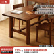 一木全實(shí)木餐桌 北美黑胡桃木餐桌椅組合 現(xiàn)代簡(jiǎn)約飯桌 大板桌  茶桌 2.0米餐桌單桌