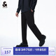 杰克·瓊斯舒適直筒休閑長褲E40黑色165/72A(XS)