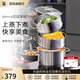 WMF福騰寶蒸鍋 不銹鋼湯蒸鍋復底湯鍋多用鍋具泡面鍋 電磁爐燃氣通用 Astoria系列蒸鍋24cm 3層 24cm
