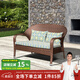 紫葉（ziye）戶外沙發(fā)陽(yáng)臺(tái)庭院桌椅網(wǎng)紅輕奢露臺(tái)防曬室外雙人藤椅子休閑沙發(fā)椅 1把【長(zhǎng)沙發(fā)椅】坐墊靠枕