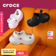 卡駱馳crocs貝拉洞洞鞋厚底拖鞋|210062 冬日白-11S 36/37(220mm) 