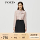 PORTS寶姿秋冬女裝新款假兩件時(shí)尚通勤連衣裙ALM9D065NPP066 粉紅色-1 XL (10)