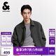 杰克·瓊斯（JACK&JONES） 男裝秋季夾克時(shí)尚日常尖領(lǐng)領(lǐng)口拉鏈門(mén)襟雙側插袋上衣225321052