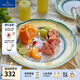 德國唯寶（Villeroy&Boch）法式花園系列 家用餐盤(pán)  法式油畫(huà)感餐具 日用瓷碗盤(pán) Valence 平盤(pán) 17cm