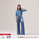 Levi's【商場同款】李維斯25年新款女士美式復(fù)古牛仔襯衫16786 藤鼠藍(lán) XS