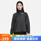耐克(NIKE)女夏季連帽防曬衣  運動外套 輕薄透氣 DM6180-010黑色M