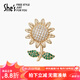 She's茜子輕簡(jiǎn)迷你精致防走光扣胸針小眾設(shè)計(jì)外套胸花七夕禮物送女友