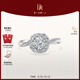DR求婚鉆戒K金 BELIEVE簡奢款 結(jié)婚鉆石戒指群鑲扭臂節(jié)日禮物 TOP*【共約24分】10分H色SI1