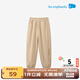 麗嬰房（Les enphants）男童運動褲子秋款兒童長褲女童衛(wèi)褲運動長褲秋季多彩長褲 卡其駱 150 cm