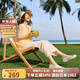PANSY盼喜日本漁夫鞋女一腳蹬網(wǎng)面女鞋夏季薄款舒適透氣輕便鞋4238 乳白黃 38