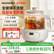 摩動(dòng)（modong）全玻璃養生壺0膠0拼接恒溫壺1.5L大容量花茶壺煮茶壺燒水壺煮粥煮茶器800W電熱水壺MD-YS02-D
