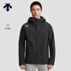 DESCENTE迪桑特TRAINING綜訓運動(dòng)健身防水透濕男士加絨梭織外套 BK-黑色 L (175/96A)