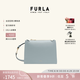 芙拉（FURLA）【七夕禮物】NUVOLA牛皮小號(hào)女士時(shí)尚潮流上班族通勤單肩斜挎包 藍(lán)色