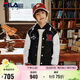 FILA X HARVARD哈佛聯(lián)名兒童外套2025年秋季棒球服中大童上衣