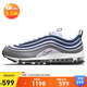 耐克NIKE休閑鞋男氣墊AIR MAX 97 SE運動鞋DV7421-001藍灰40.5
