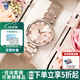 卡西歐（CASIO） 女表sheen系列鋼帶2022年蜜桃金藍寶石鏡面石英禮盒款 SHE-4529CG-4A 禮盒款