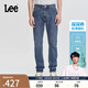 Lee【張凌赫代言】涼涼褲705標(biāo)準(zhǔn)中腰大錐形深藍(lán)輕薄男牛仔褲潮流 中深藍(lán) 30