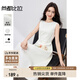 尚都比拉赫本風優(yōu)雅連衣裙女夏季時尚通勤中長裙垂感氣質(zhì)裙子女 白色 M