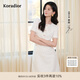 珂萊蒂爾【喬欣明星同款 玫瑰裙】2025新款簡約連衣裙女優(yōu)雅氣質(zhì)收腰A字裙 本白 M