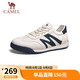駱駝（CAMEL）德訓鞋休閑板鞋百搭復古經(jīng)典平底小白鞋 G14A547721 白/藍 42 