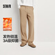 森馬（Semir）休閑褲男發(fā)熱抑菌針織衛褲寬松直筒褲25冬長(cháng)褲子百搭109725127104
