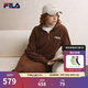 FILA 斐樂(lè )官方連衣裙2025年秋季新品長(cháng)款連帽打底衛衣長(cháng)裙子 復古咖-DK L 170/88A/L