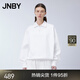 JNBY/江南布衣春秋衛(wèi)衣寬松休閑POLO領(lǐng)紐扣長(zhǎng)袖通勤風(fēng)套頭5O1414120 105/半漂白 M