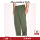 ABERCROMBIE & FITCH男裝24春秋經(jīng)典小麋鹿抓絨美式baggy風(fēng)運(yùn)動(dòng)衛(wèi)褲長褲KI134-4099 綠色 M (180/80A)