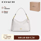 蔻馳（COACH）【品牌直供】女士經(jīng)典標(biāo)志中號(hào)LAUREL單肩包人造革 白色