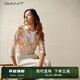 GANT/甘特24春季新款襯衣女通勤風(fēng)法式復(fù)古花卉印花桑蠶絲長(zhǎng)袖襯衫 蛋殼白 40