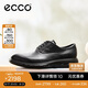 愛步（ECCO）夏季牛皮防水透氣休閑皮鞋男 混動防水524784 黑色42