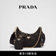 PRADA/普拉達(dá)【禮物】女士Prada Re-Edition 2005 三合一手袋女包 黑色-金色徽標(biāo)