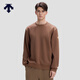 DESCENTE迪桑特ESSENTIAL系列男士針織套頭衫寬松休閑衛衣秋新品 BR-棕色 XL (180/100A)