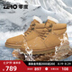 零度Zero真羊毛保暖男士經典雪地靴2025春季新款防潑水休閑溫暖棉鞋男 土黃 40 (250mm)