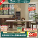 暮奢法式中古風(fēng)巖板餐桌下掛洞石設計師原創(chuàng  )家用餐桌實(shí)木餐桌椅子全套 進(jìn)口洞石巖板餐桌【1.8*0.8m】
