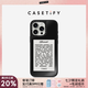 CASETIFY 一切才剛開(kāi)始 鏡面手機(jī)殼 適用于iPhone 15/16 Plus/Pro/max 蘋(píng)果手機(jī)殼 黑鏡黑框Magsafe iPhone 15 Pro