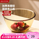 美廚（maxcook）高硼硅玻璃碗 耐熱玻璃碗湯碗泡面碗 920ml琥珀色中號(hào)MCFT6654