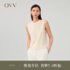 OVV【可機(jī)洗黃金羊毛】2023秋冬新款女裝經(jīng)典基礎(chǔ)圓領(lǐng)針織背心 米黃（凈色）A1 M